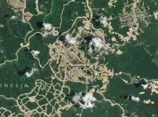 NASA merilis gambar IKN melalui satelit (dok: NASA)